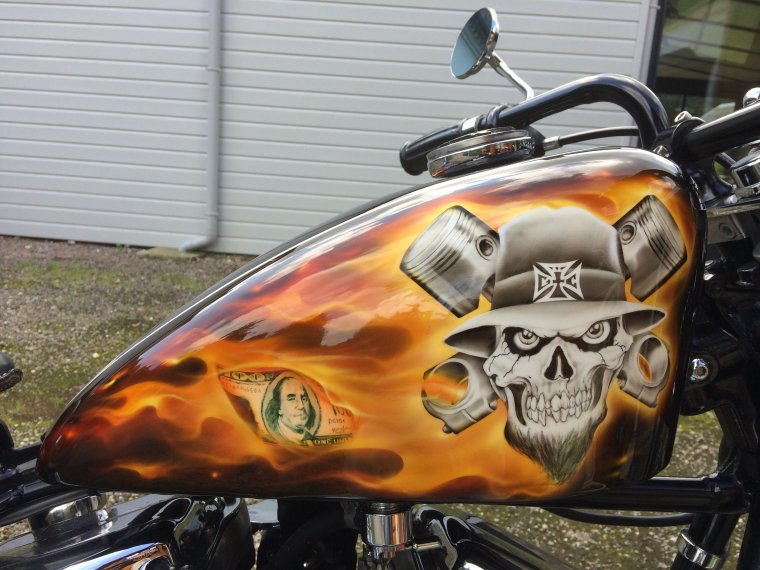 Мото аэрография чоппер