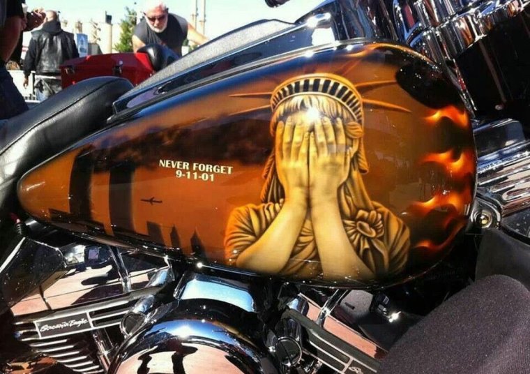 Аэрография на Харлее