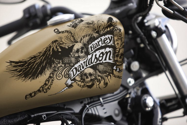 Харлей Айрон 883 тату