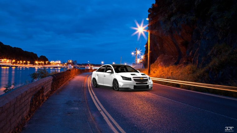 Ночью на машине по городу