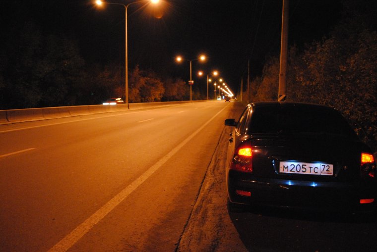 Американская дорога ночью