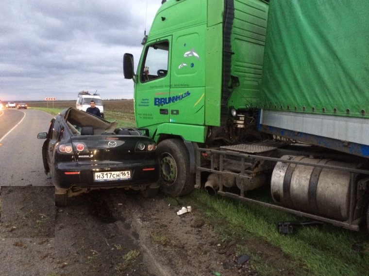 Переехало грузовиком полтела