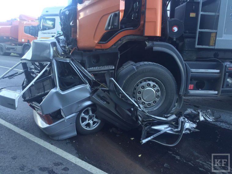 Грузовик раздавил мотоциклиста