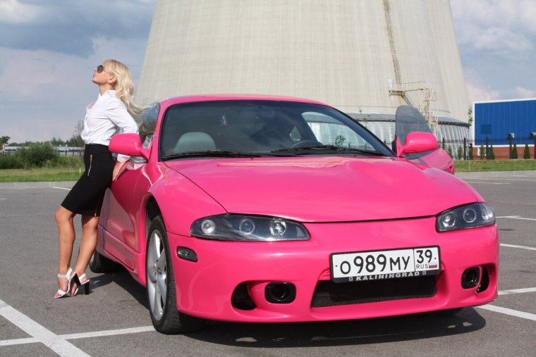 Mitsubishi Eclipse 1997 розовый