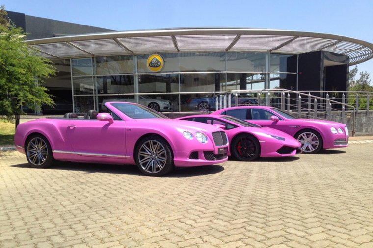 Ламборгини Ягуар розовая