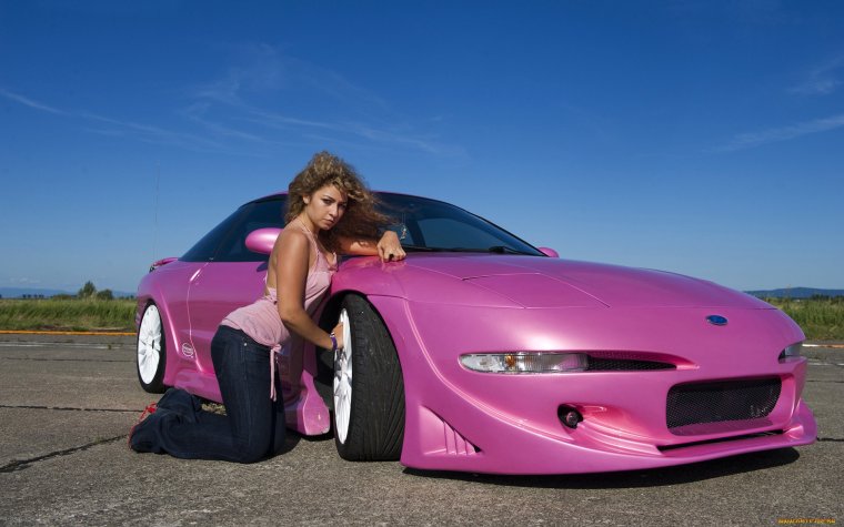 Розовые автомобили для девушек
