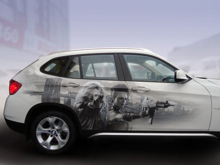 Аэрография на арках авто