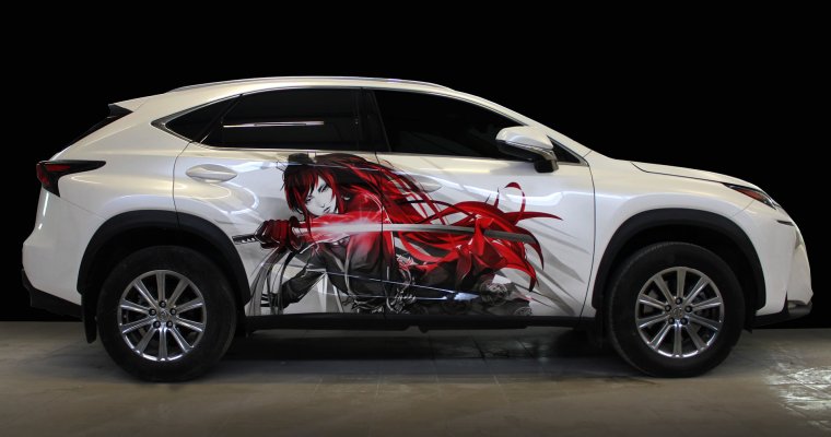 Аэрография аниме на авто