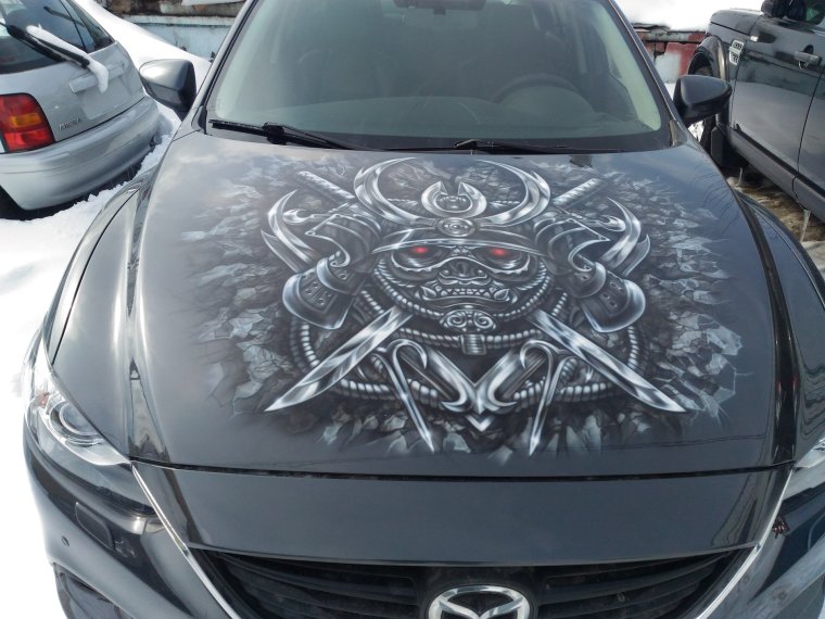 Самурай аэрография Япония