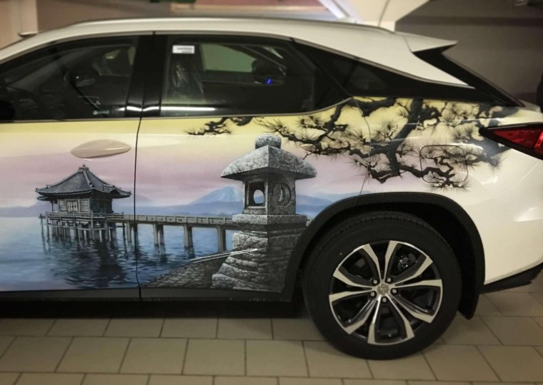 Аэрография черно белая