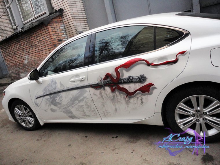 Toyota Fortuner аэрография