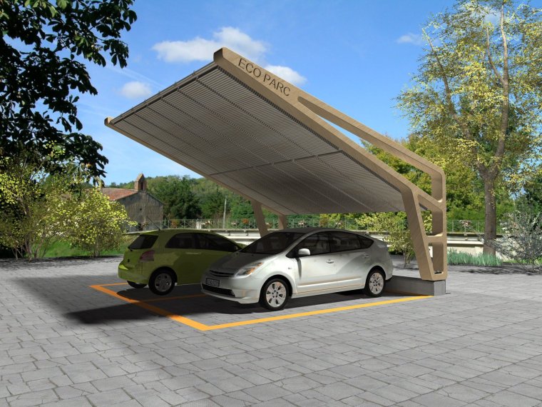 Оригинальные проекты навеса для автомобиля