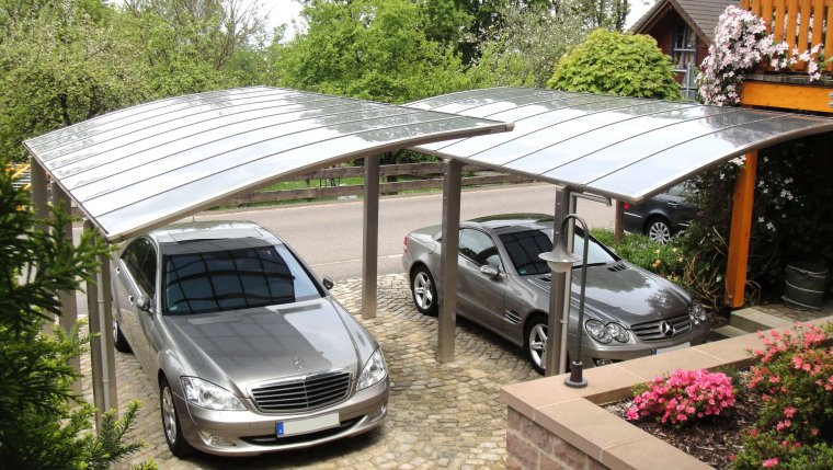 Современные навесы для автомобилей