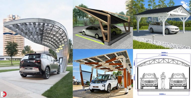 Автонавес односкатный 6х6 чертеж