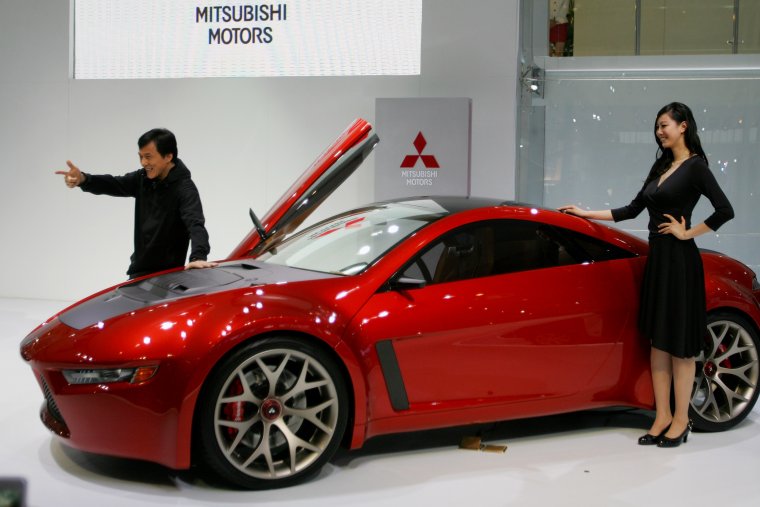 Джеки Чан Кадр с тигром в машине