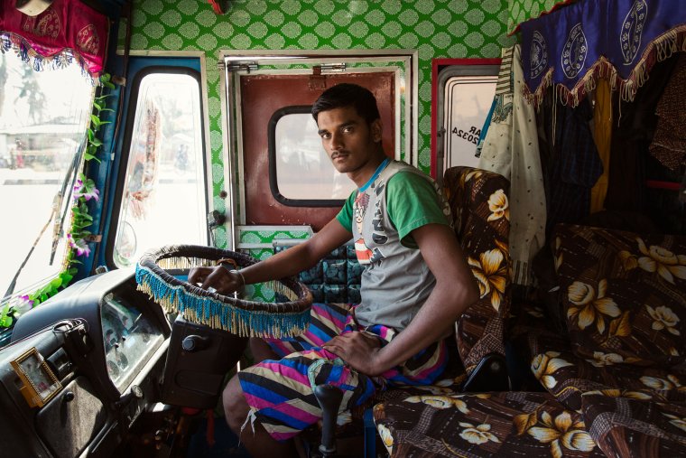 Индийский грузовик салон