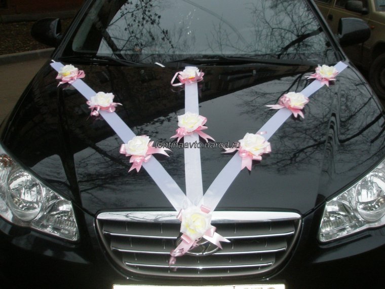 Украшение машины на свадьбу друзьям