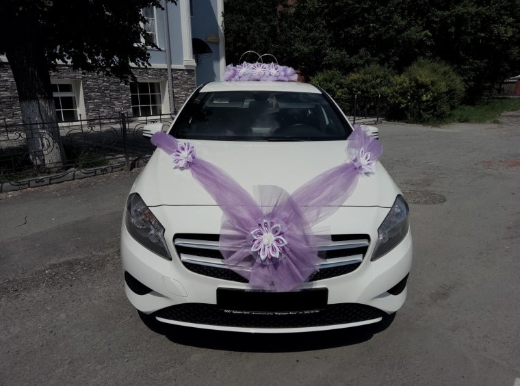 Бюджетное украшение машины на свадьбу