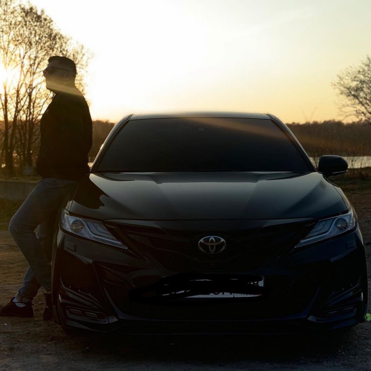 Camry 2019 черная тонированная
