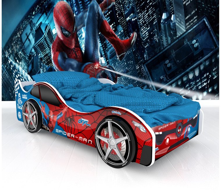 Кровать машинка Спайдермен