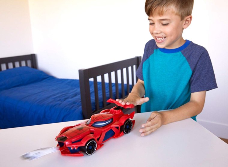 Машинка хот Вилс человек паук