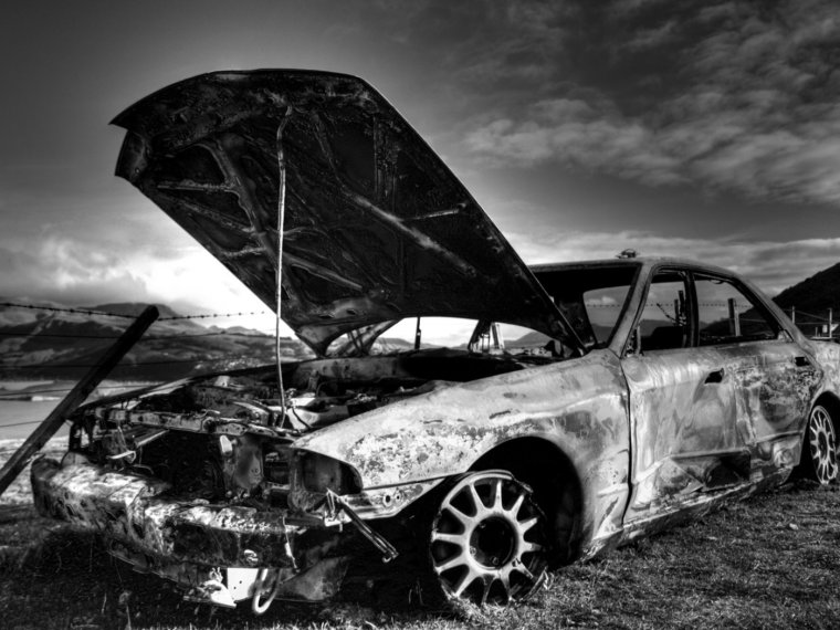 ВАЗ 2114 белая после аварии