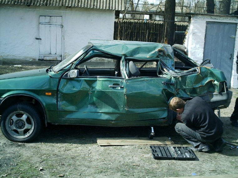 ВАЗ 2114 битая зимой