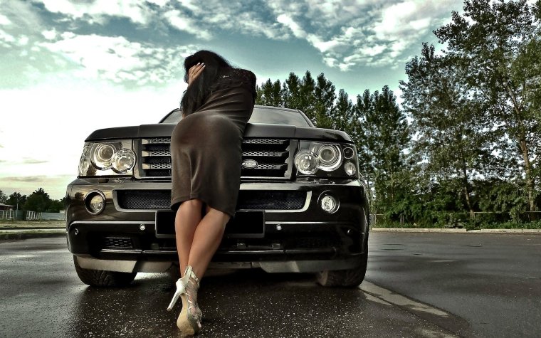 Гелик и девушка