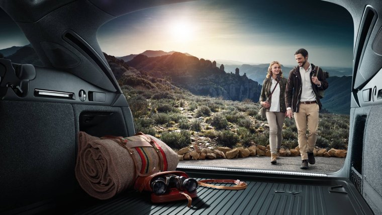 Красивый вид из багажника