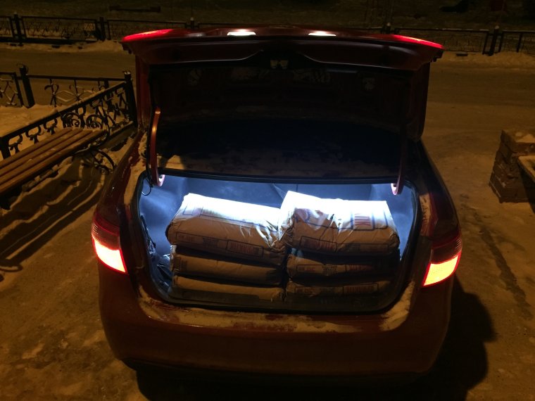 Машина вид сзади