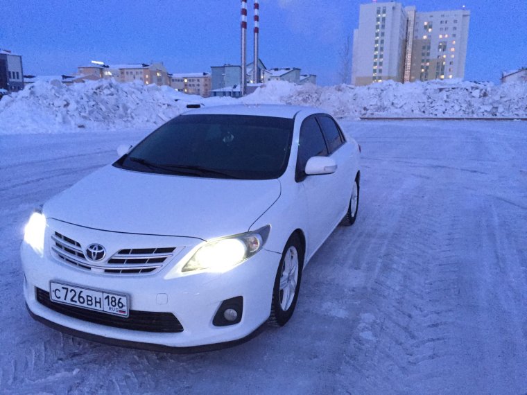 Тойота Королла 150 тюнинг белая