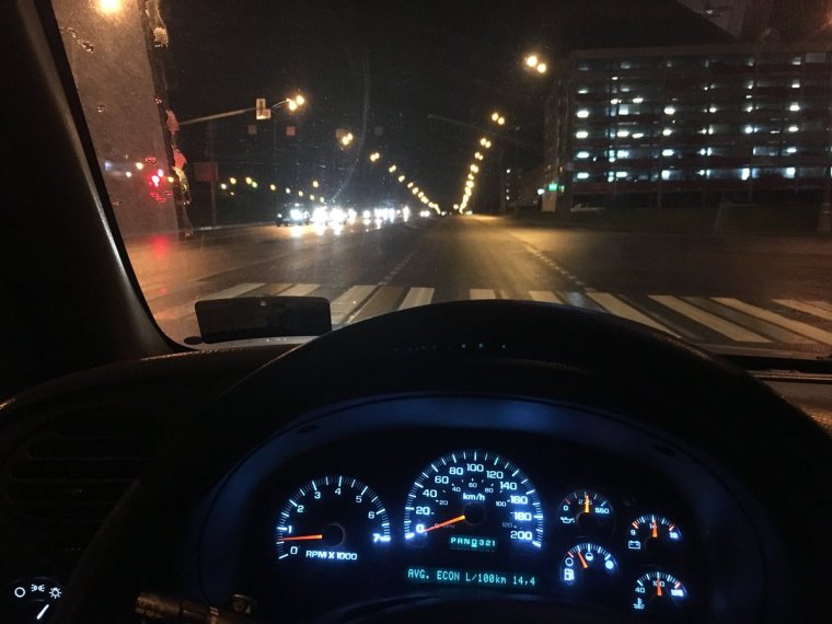 За рулем по ночной Москве