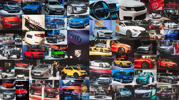 Коллаж марки машин