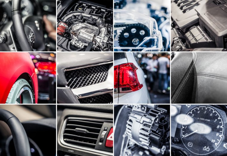 Аксессуары автомобильные коллаж