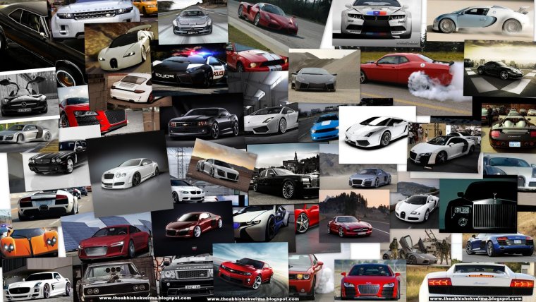 Коллаж из машин