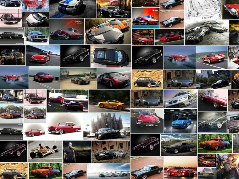 Фотоколлаж машин