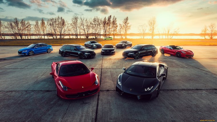 Много спорткаров