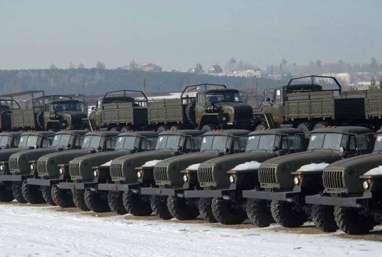 Автопарк военной техники