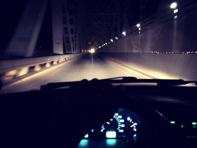 ВАЗ 2114 ночное трасса