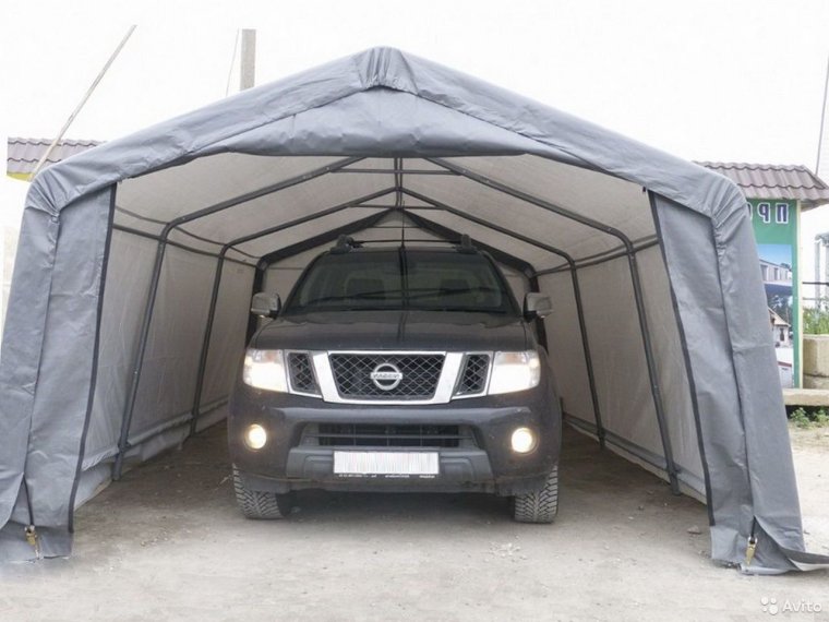 Гараж тентовый 3,7x6,1x2,4м