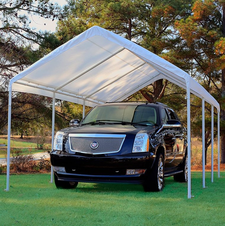 Простенький навес для автомобиля