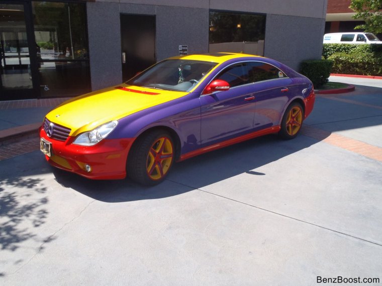 Mercedes CLS Purple Vinyl