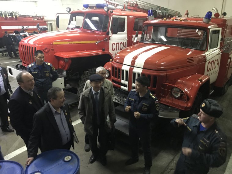 Чернобыльские пожарные машины