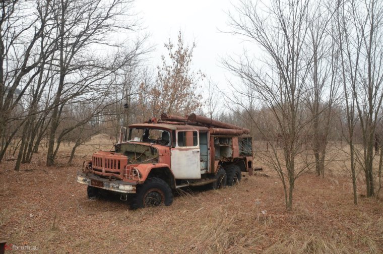 Пожарные машины Чернобыля
