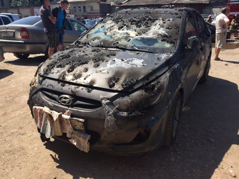 Расплавленный автомобиль