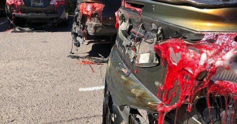 Машина расплавилась