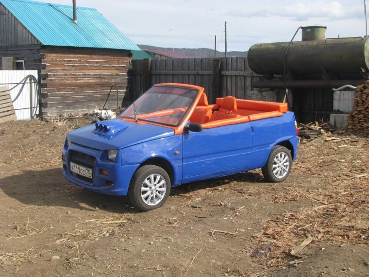 Ока 1111 голубая тюнинг