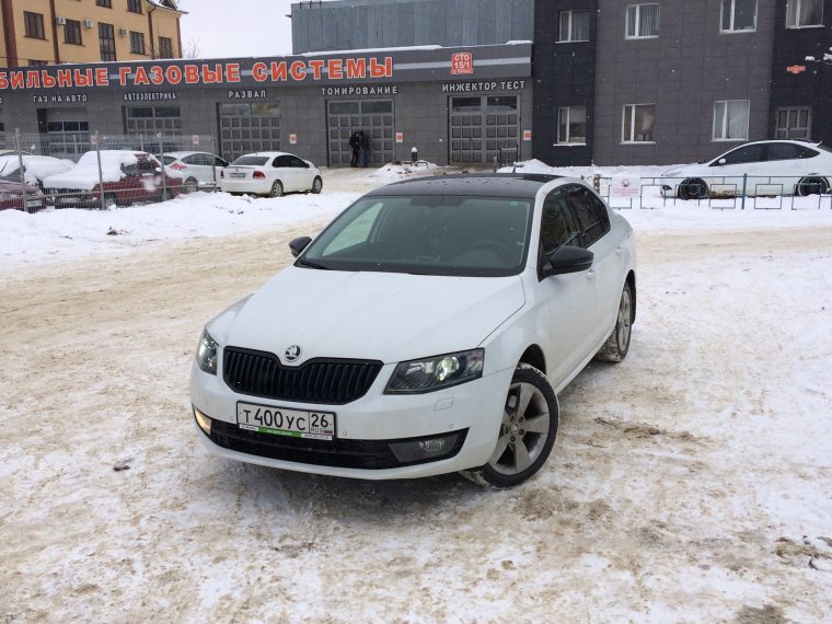 Skoda Octavia a7 черная крыша