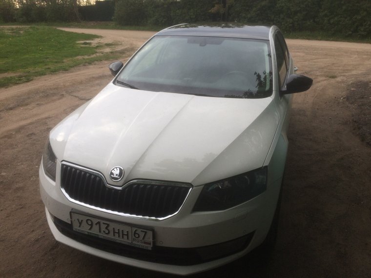 Skoda Octavia a7 черная крыша