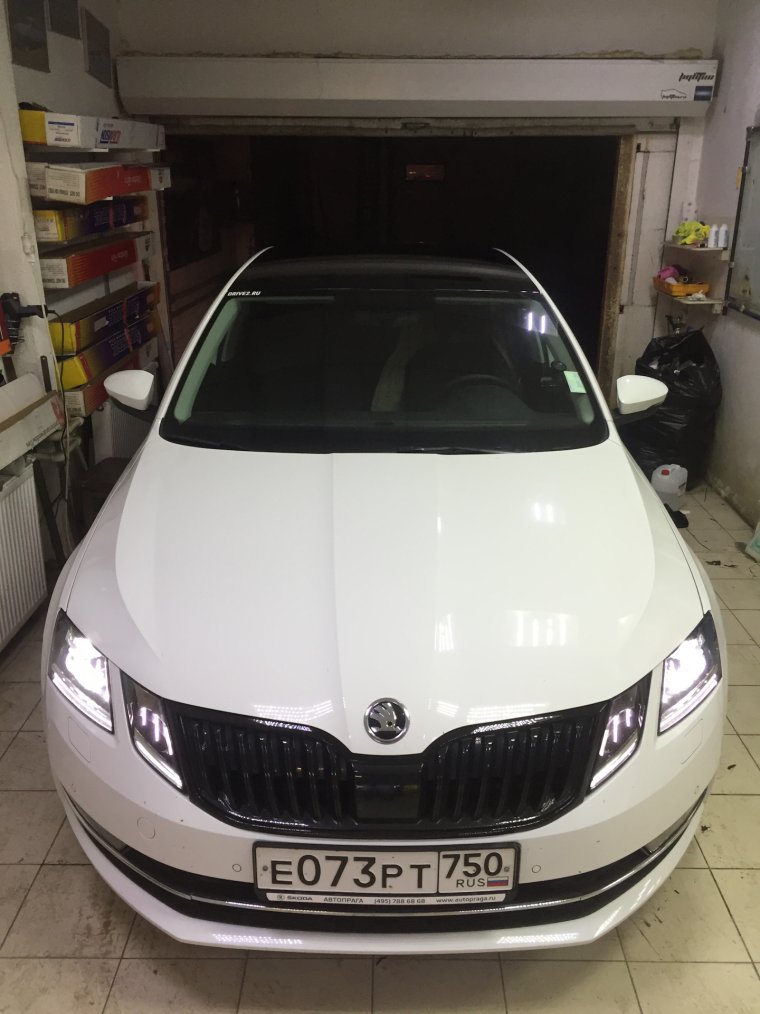 Шкода Октавия а7 черная крыша